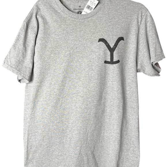 Yellowstone Other - Yellowstone Rip Black and Gray Short Sleeve Tee with Graphic Design